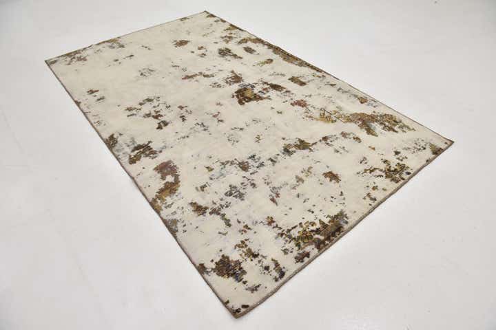 5' 3 x 8' 7 Hand Knotted Ultra Vintage Persian Wool Rug