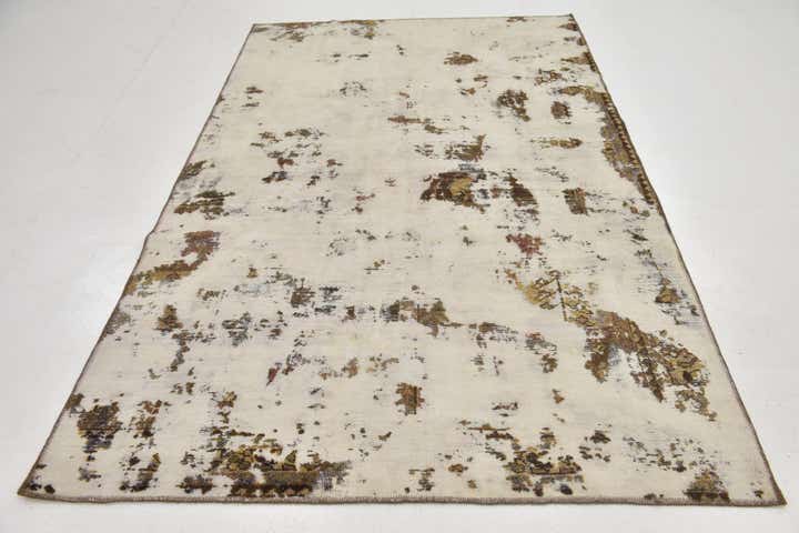 5' 3 x 8' 7 Hand Knotted Ultra Vintage Persian Wool Rug