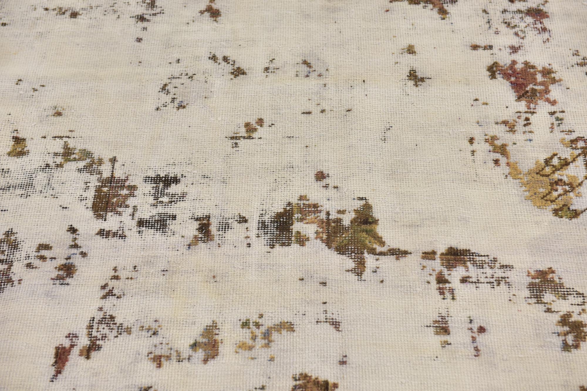 5' 3 x 8' 7 Hand Knotted Ultra Vintage Persian Wool Rug