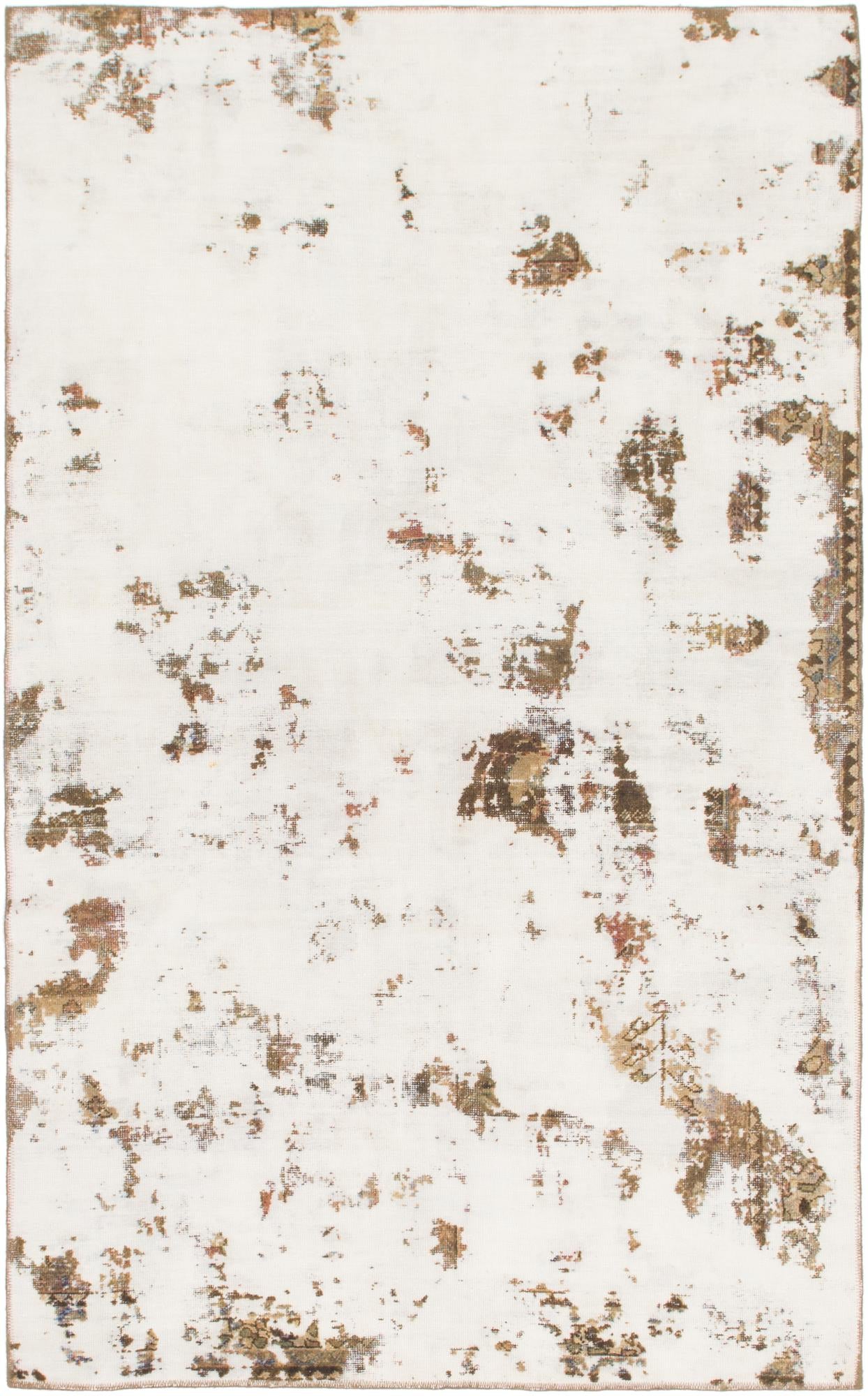 5' 3 x 8' 7 Hand Knotted Ultra Vintage Persian Wool Rug
