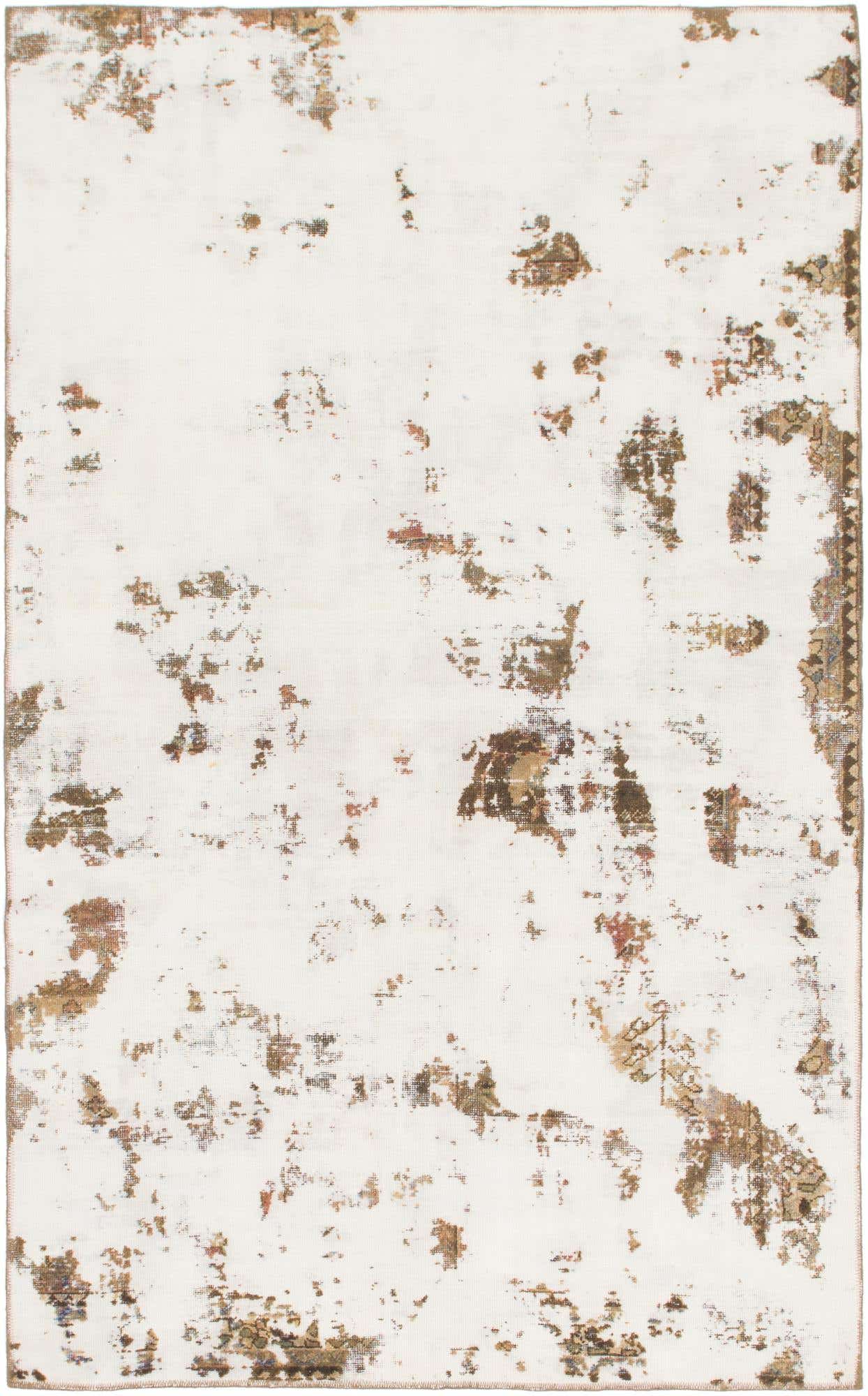 5' 3 x 8' 7 Hand Knotted Ultra Vintage Persian Wool Rug