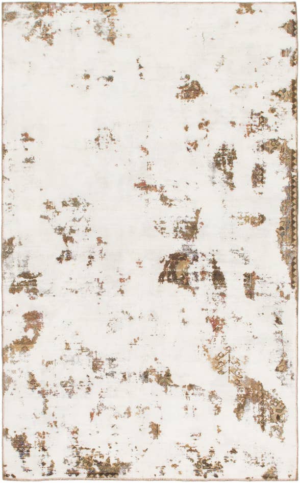 Detail image of 5' 3 x 8' 7 Hand Knotted Ultra Vintage Persian Wool Rug
