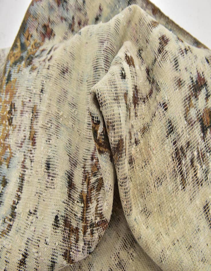 Detail image of 6' 2 x 9' 2  Hand Knotted Ultra Vintage Persian Wool Rug