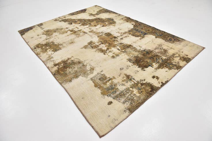 Detail image of 6' 8 x 9' 3 Hand Knotted Ultra Vintage Persian Wool Rug