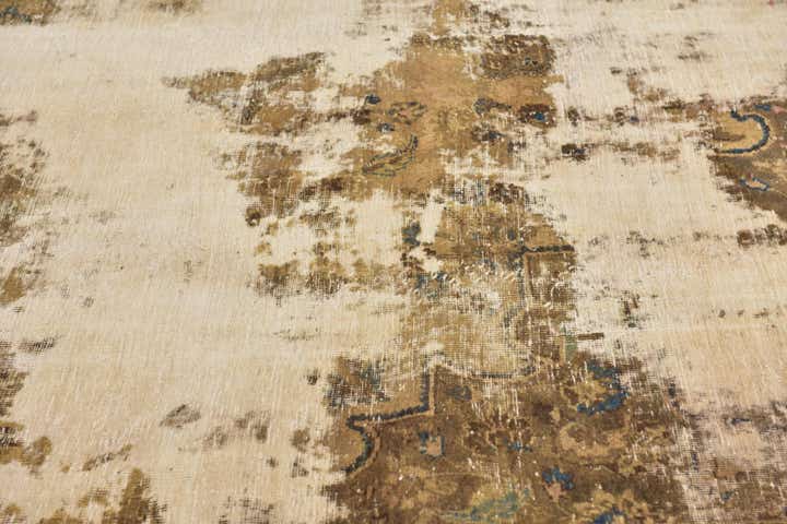 6' 8 x 9' 3 Hand Knotted Ultra Vintage Persian Wool Rug