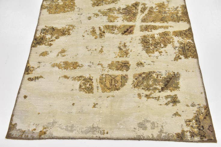 Detail image of 3' 9 x 6' Hand Knotted Ultra Vintage Persian Wool Rug