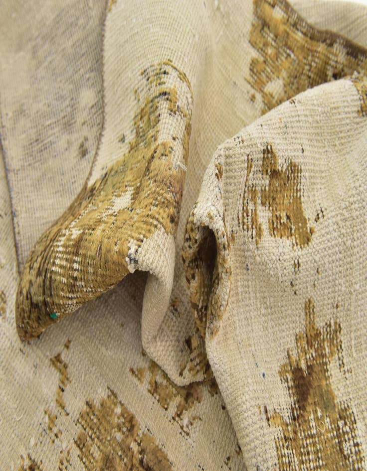 Detail image of 3' 9 x 6'  Hand Knotted Ultra Vintage Persian Wool Rug