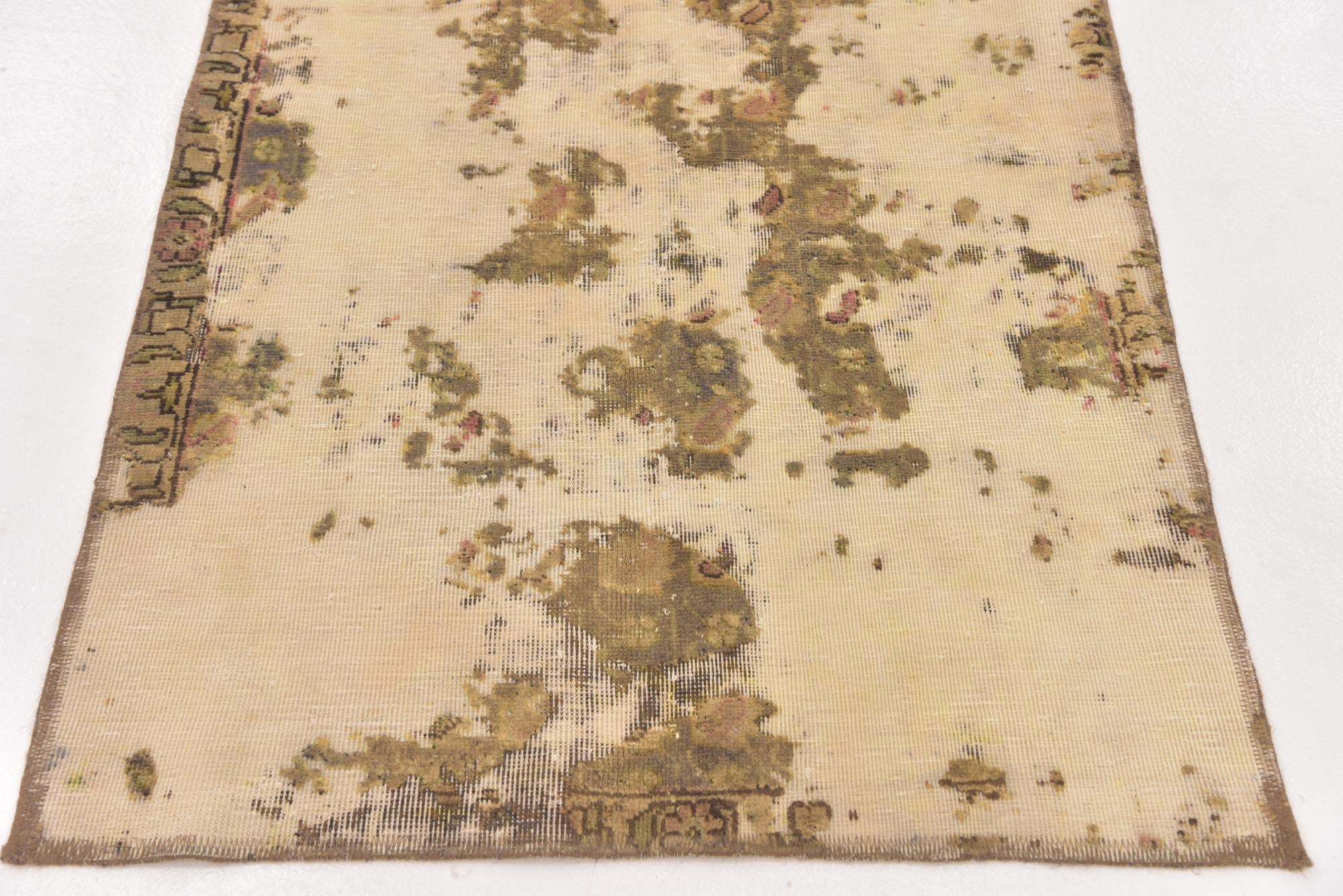 3' x 4' 2 Hand Knotted Ultra Vintage Persian Wool Rug