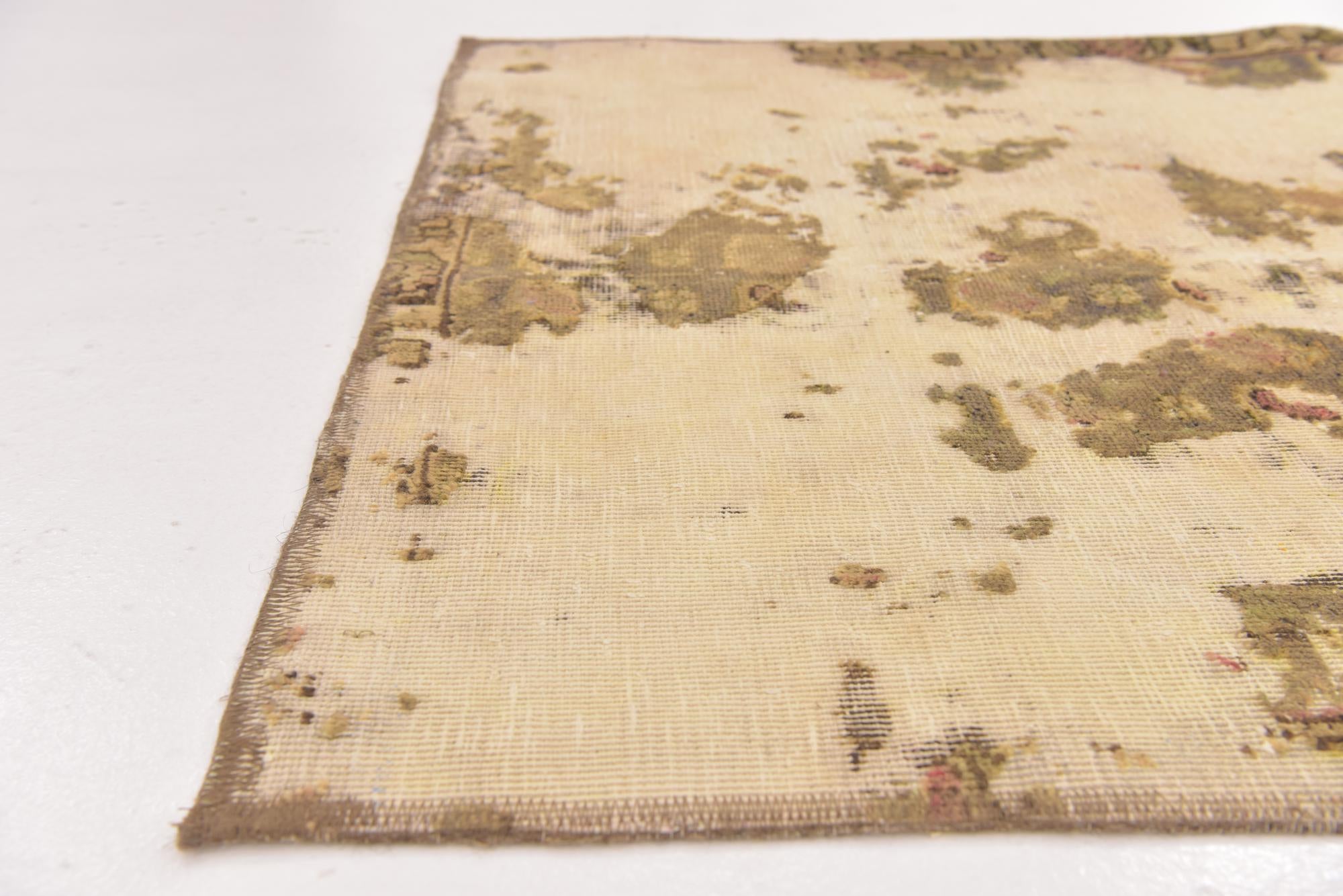 3' x 4' 2 Hand Knotted Ultra Vintage Persian Wool Rug