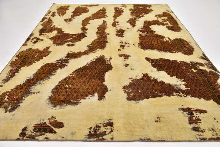 8' 1 x 10' 5 Hand Knotted Ultra Vintage Persian Wool Rug