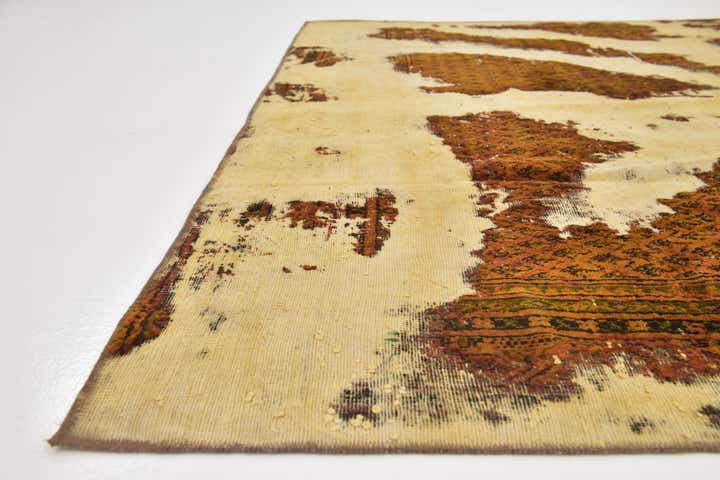 8' 1 x 10' 5 Hand Knotted Ultra Vintage Persian Wool Rug