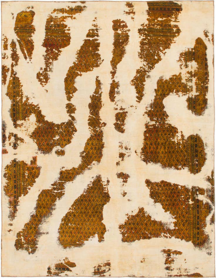 Detail image of 8' 1 x 10' 5 Hand Knotted Ultra Vintage Persian Wool Rug