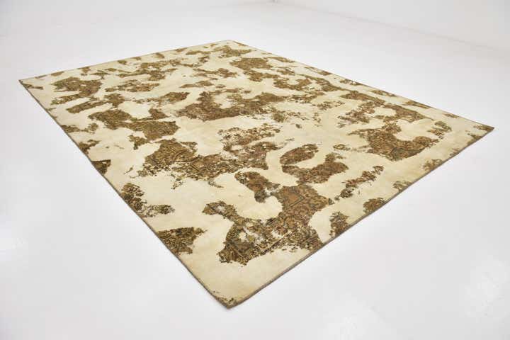 8' 6 x 11' 3 Hand Knotted Ultra Vintage Persian Wool Rug