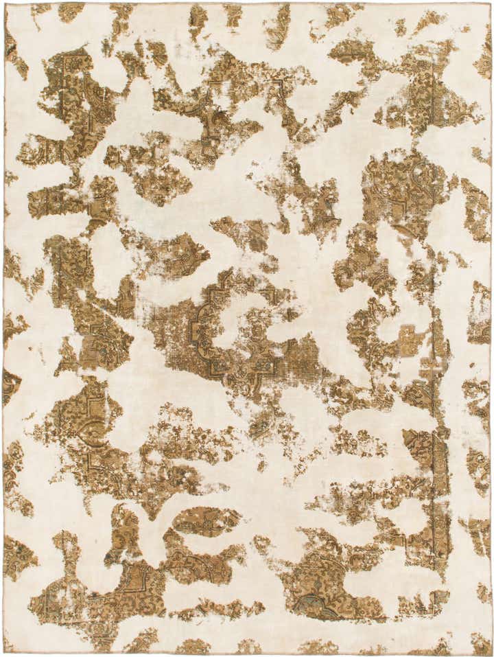 8' 6 x 11' 3 Hand Knotted Ultra Vintage Persian Wool Rug
