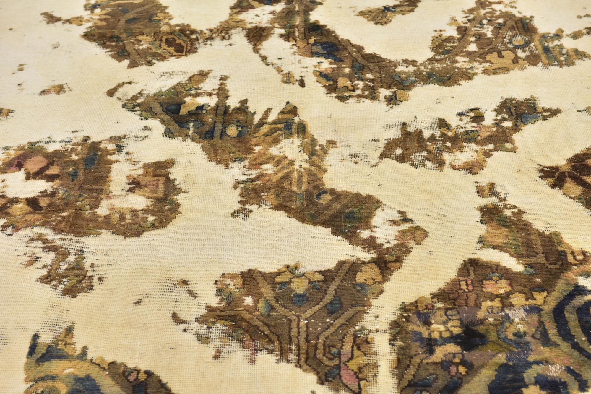 6' 3 x 9' Hand Knotted Ultra Vintage Persian Wool Rug