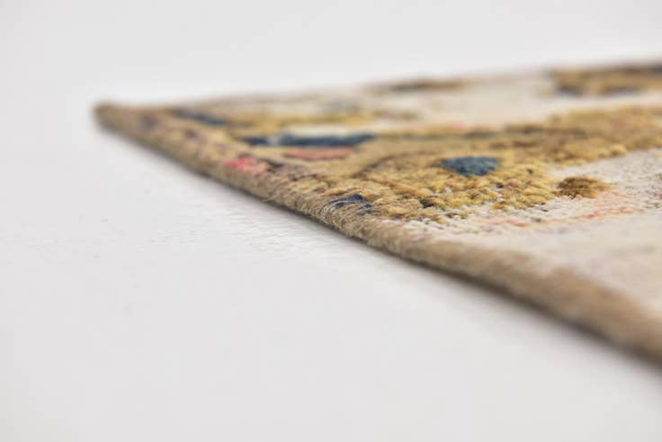 Detail image of 6' 2 x 7' 9 Hand Knotted Ultra Vintage Persian Wool Rug