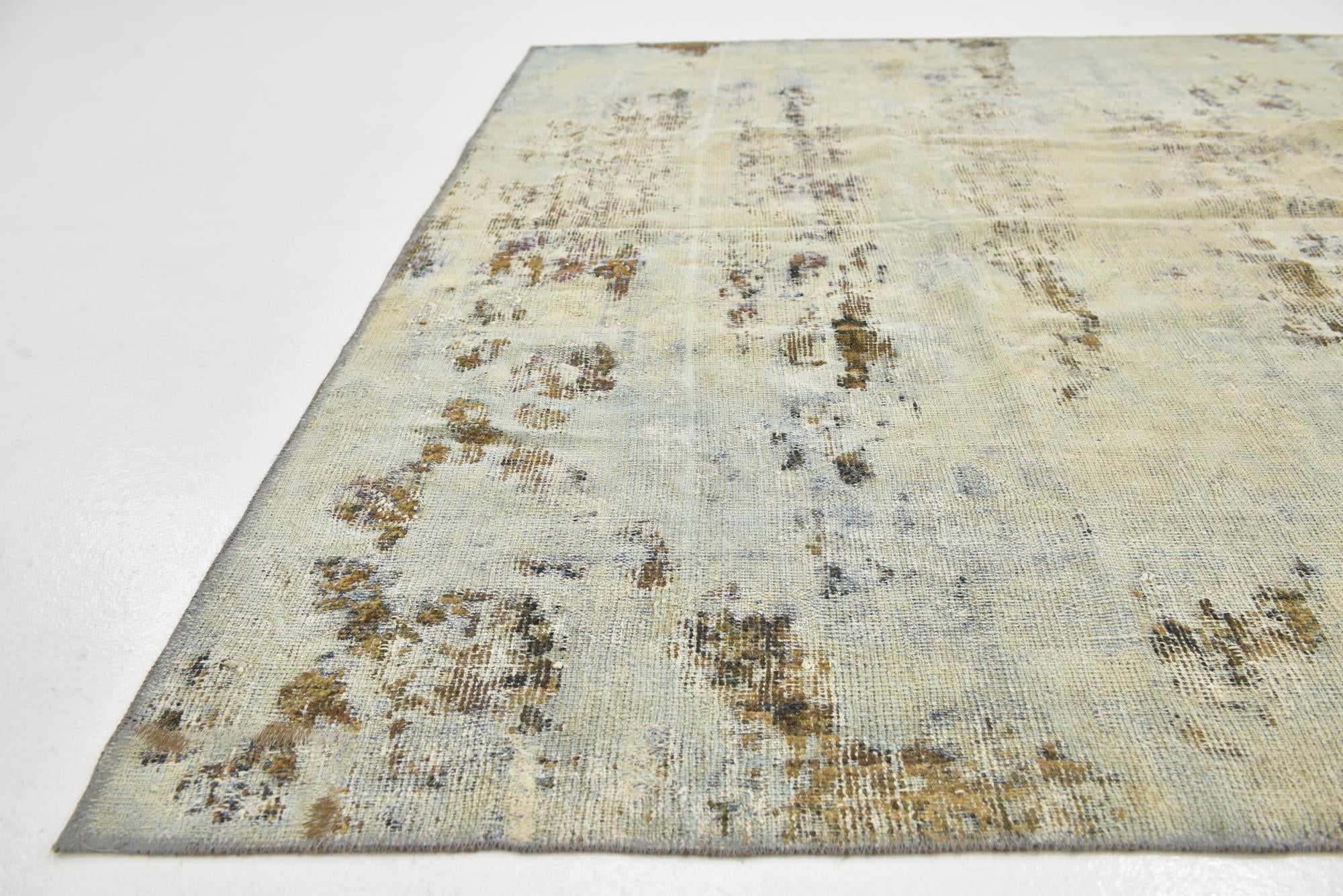 6' 2 x 8' 3 Hand Knotted Ultra Vintage Persian Wool Rug