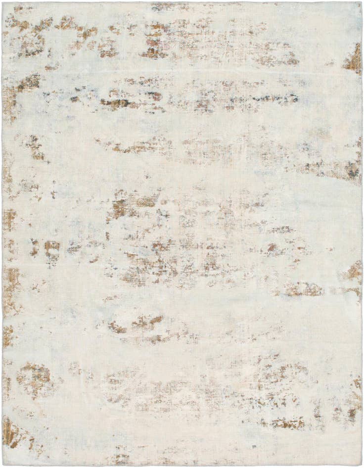 Detail image of 6' 2 x 8' 3 Hand Knotted Ultra Vintage Persian Wool Rug