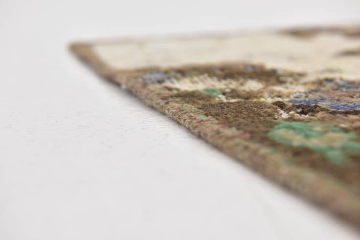 Detail image of 6' 2 x 8' 7 Hand Knotted Ultra Vintage Persian Wool Rug