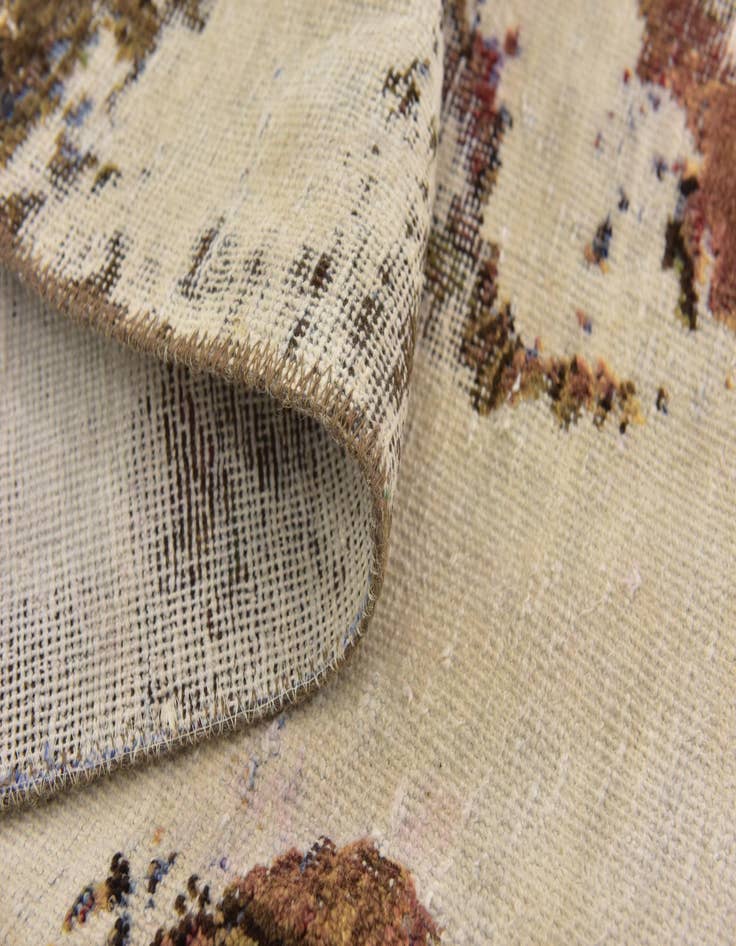 Detail image of 6' 2 x 8' 7  Hand Knotted Ultra Vintage Persian Wool Rug