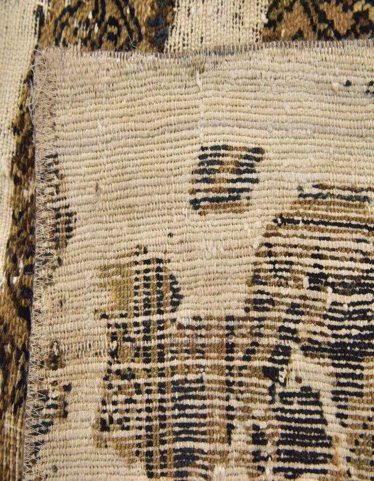 Detail image of 3' 2 x 4' 4  Hand Knotted Ultra Vintage Persian Wool Rug
