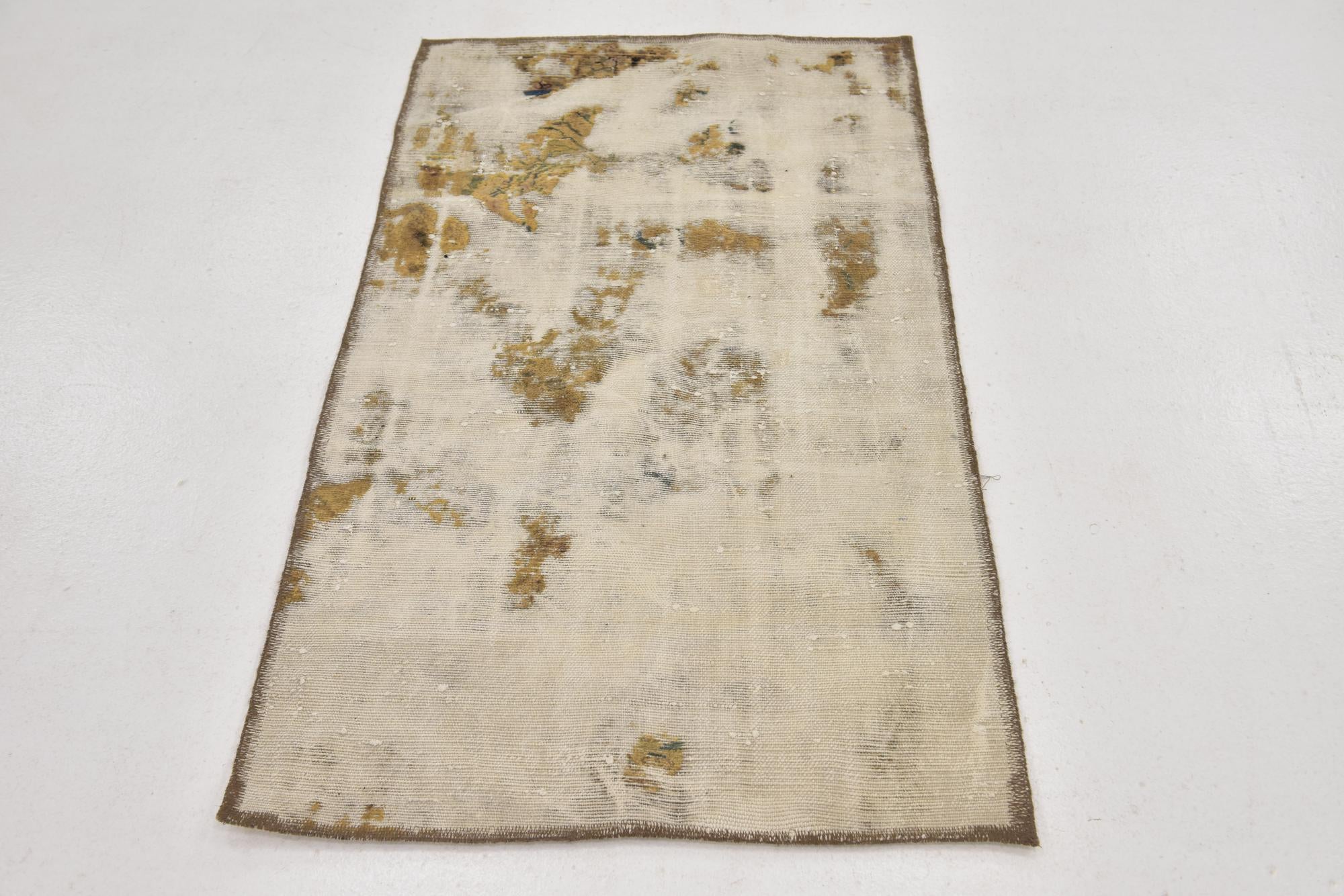 2' 7 x 4' 5 Hand Knotted Ultra Vintage Persian Wool Rug