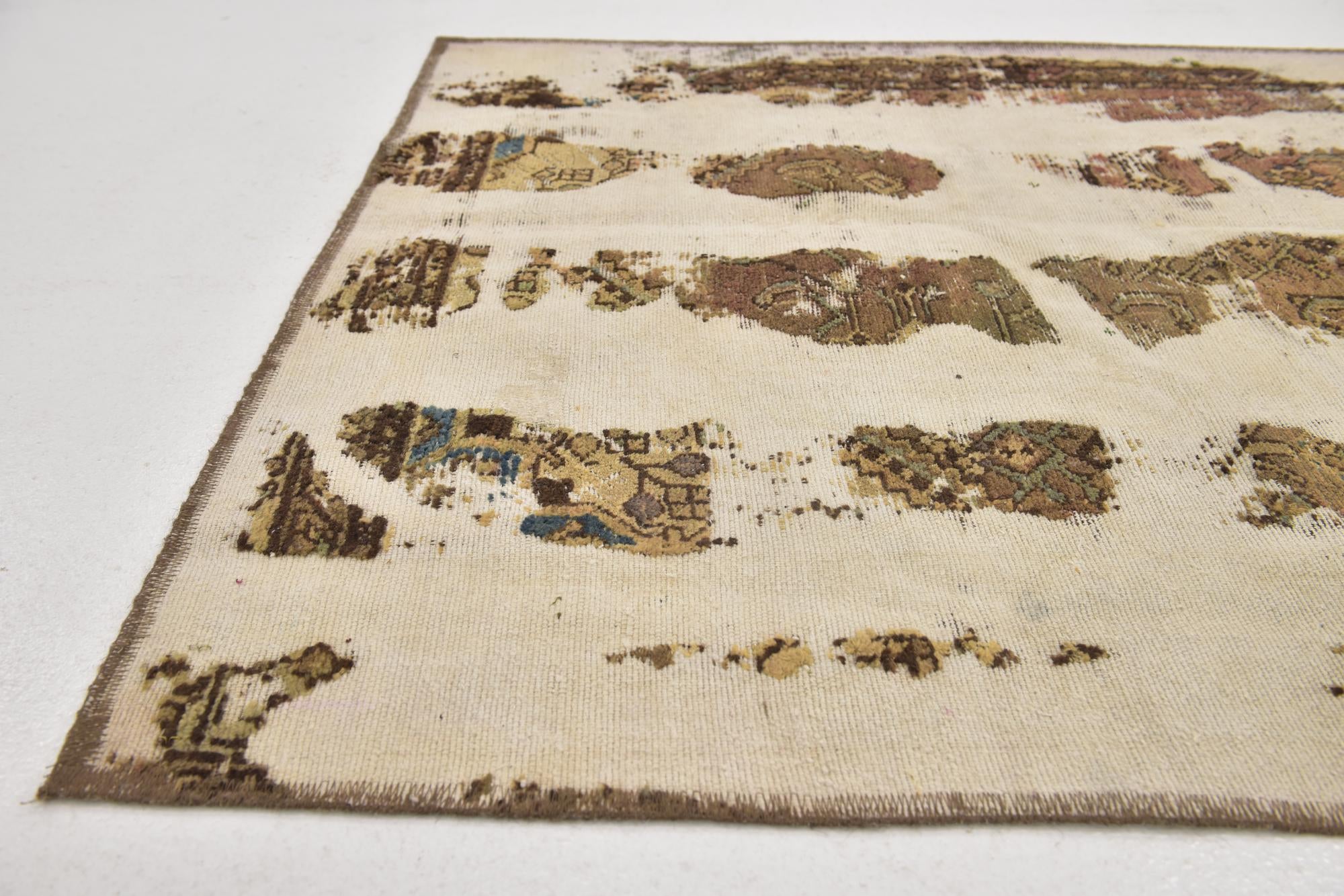 3' 6 x 6' 9 Hand Knotted Ultra Vintage Persian Wool Rug