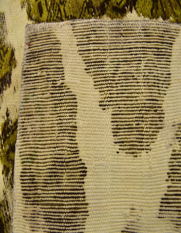 Detail image of 6' 2 x 9' 6  Hand Knotted Ultra Vintage Persian Wool Rug