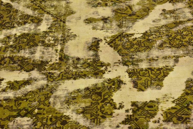 Detail image of 6' 2 x 9' 6 Hand Knotted Ultra Vintage Persian Wool Rug