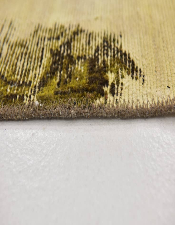 Detail image of 6' 2 x 9' 6  Hand Knotted Ultra Vintage Persian Wool Rug