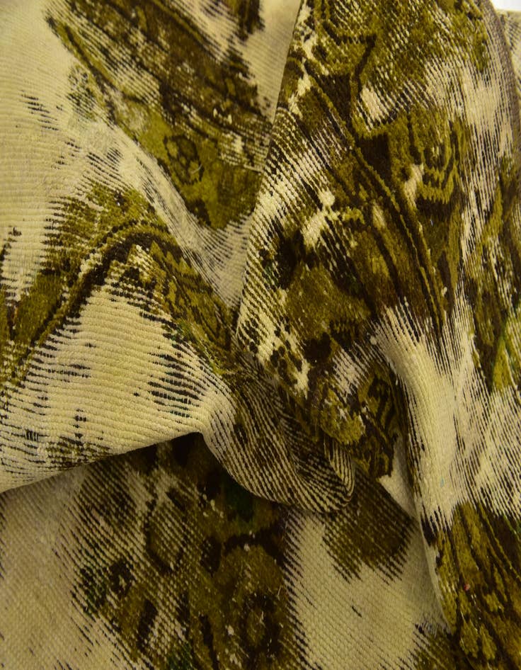 Detail image of 6' 2 x 9' 6  Hand Knotted Ultra Vintage Persian Wool Rug