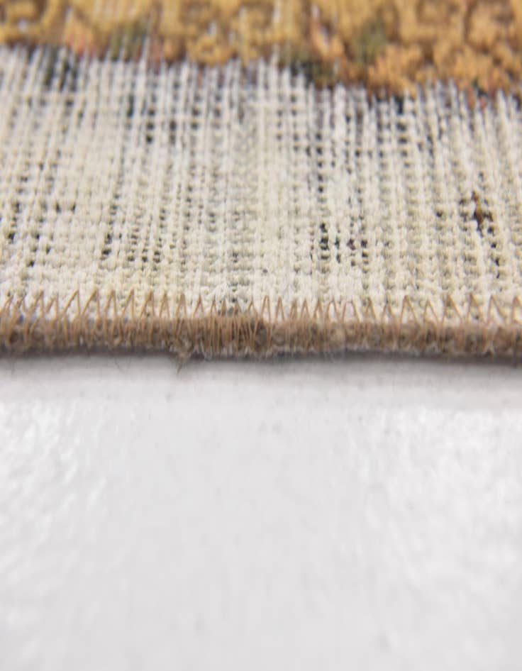 Detail image of 6' 3 x 9'  Hand Knotted Ultra Vintage Persian Wool Rug