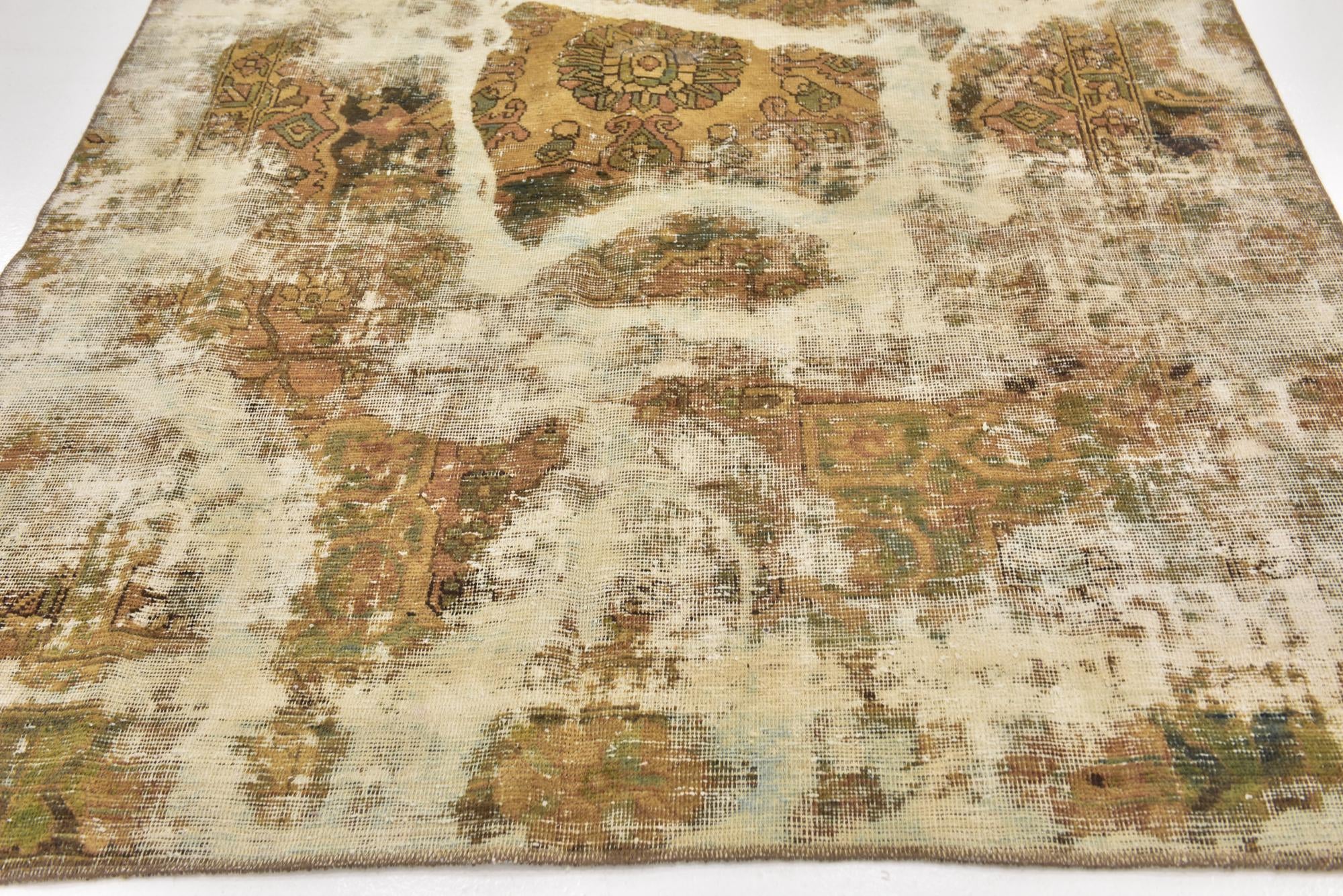 6' x 7' 10 Hand Knotted Ultra Vintage Persian Wool Rug