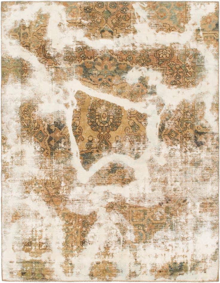 Detail image of 6' x 7' 10 Hand Knotted Ultra Vintage Persian Wool Rug