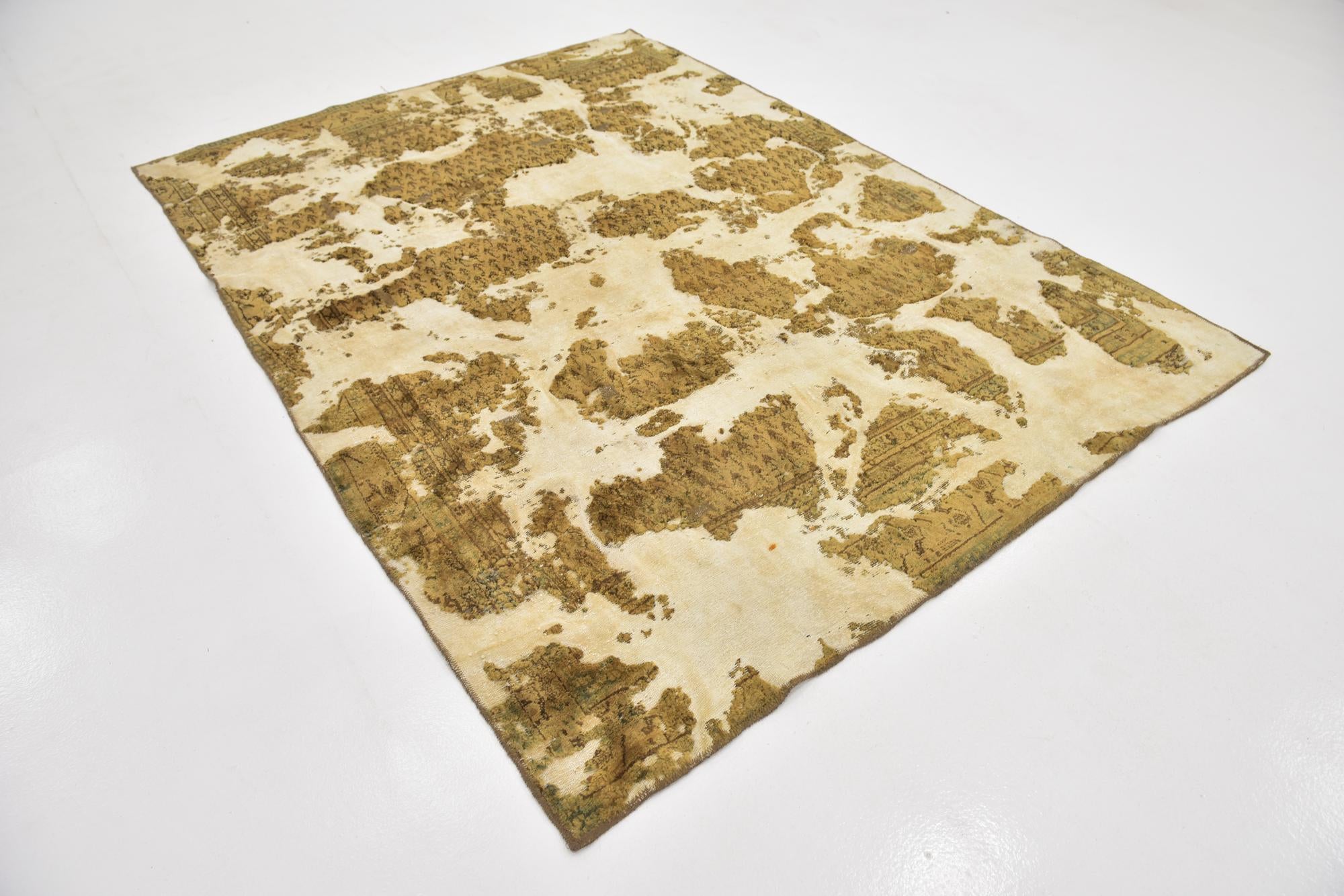 6' x 8' 5 Hand Knotted Ultra Vintage Persian Wool Rug