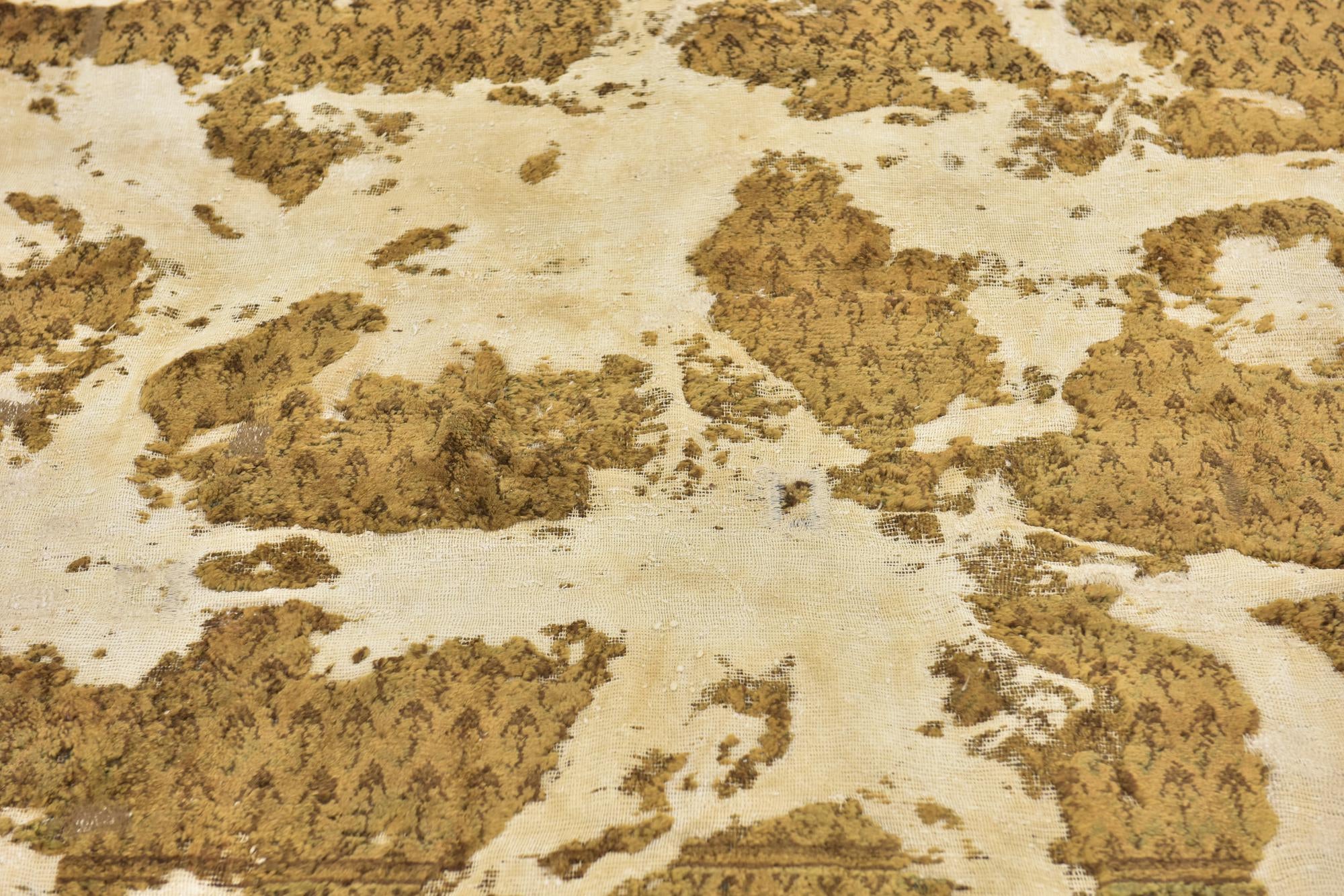 6' x 8' 5 Hand Knotted Ultra Vintage Persian Wool Rug