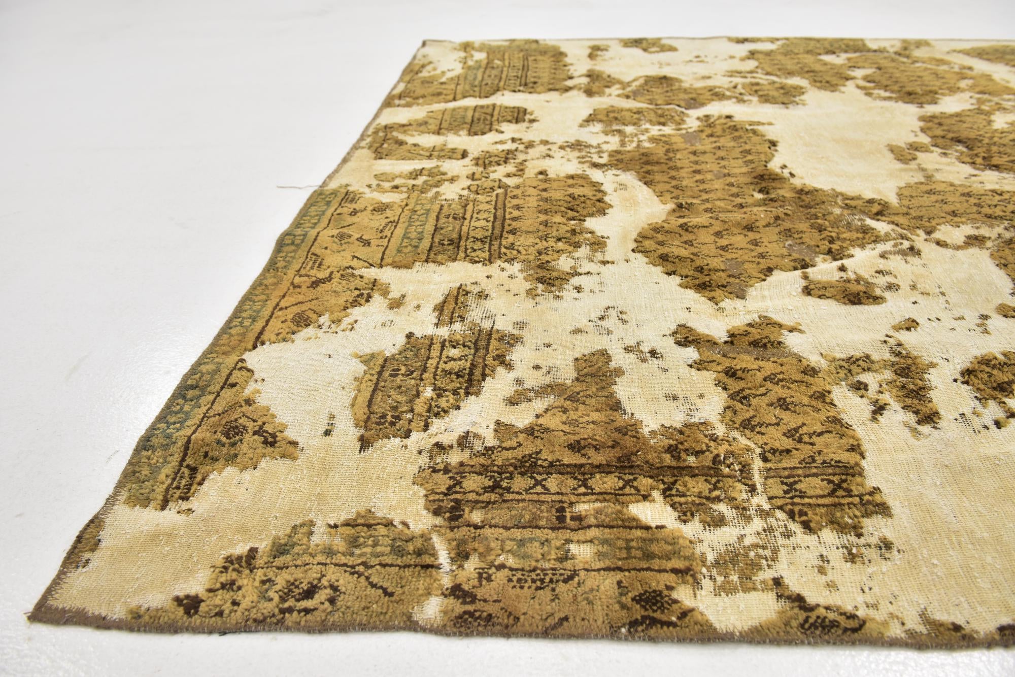 6' x 8' 5 Hand Knotted Ultra Vintage Persian Wool Rug