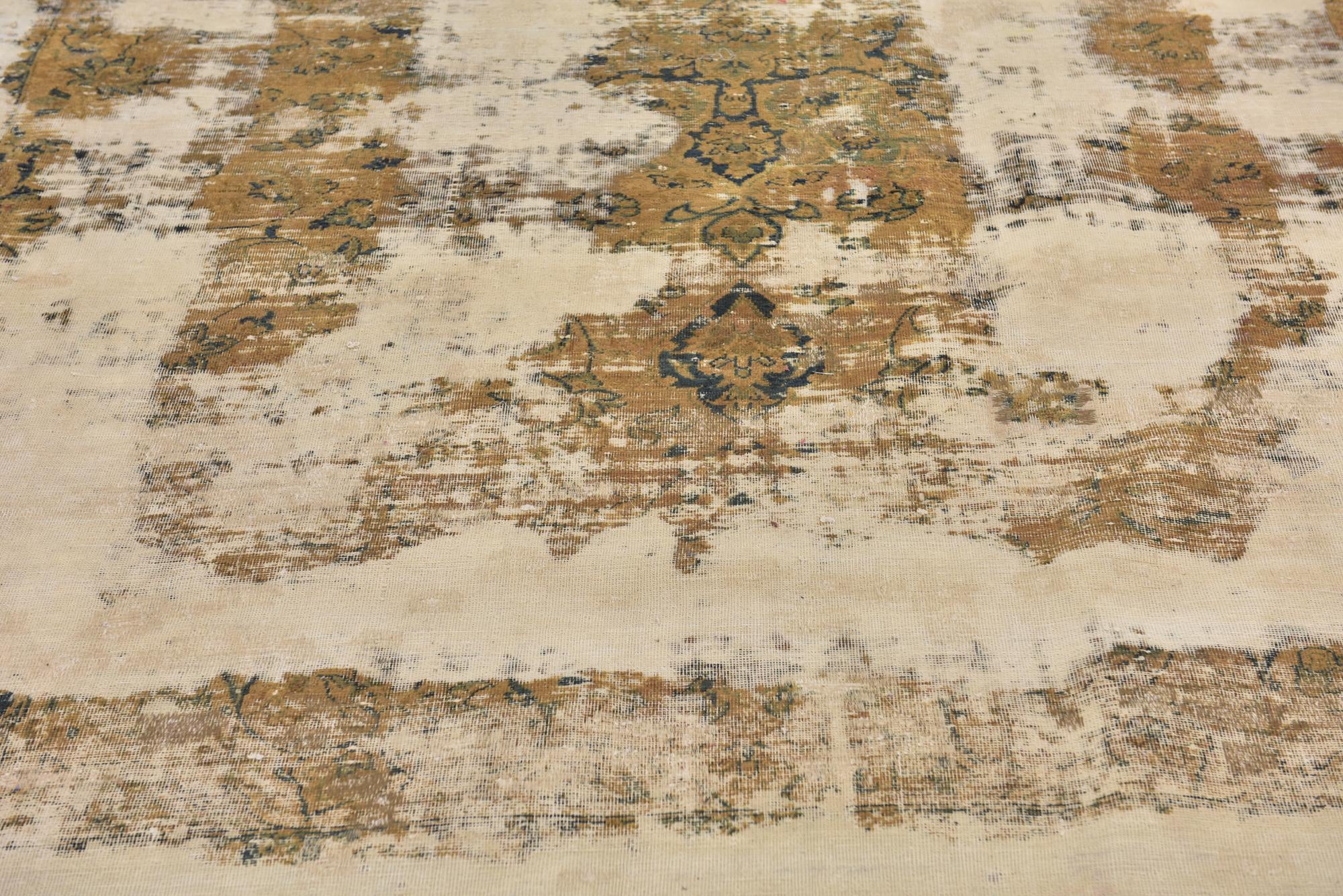 8' x 11' 6 Hand Knotted Ultra Vintage Persian Wool Rug
