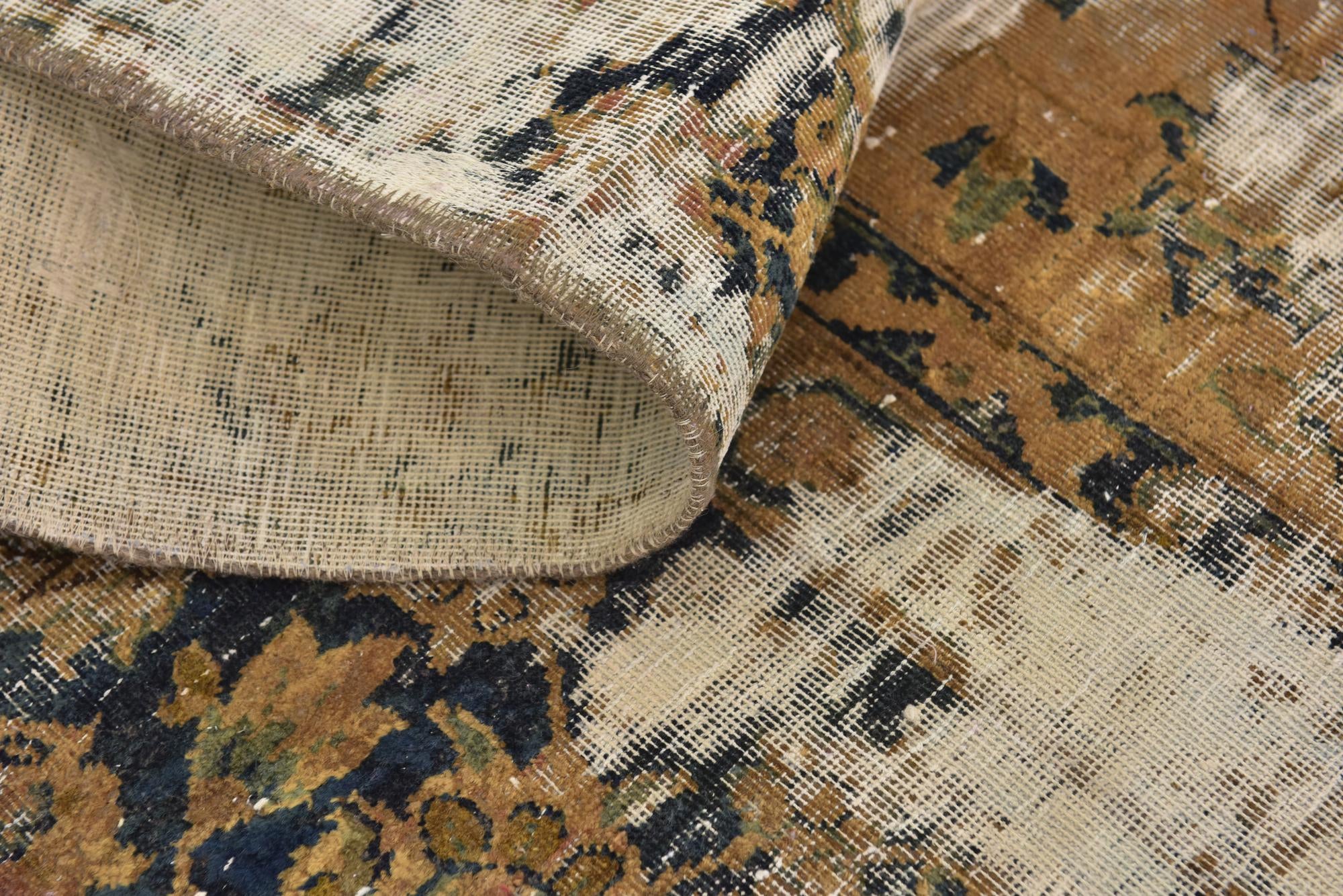 8' x 11' 6 Hand Knotted Ultra Vintage Persian Wool Rug