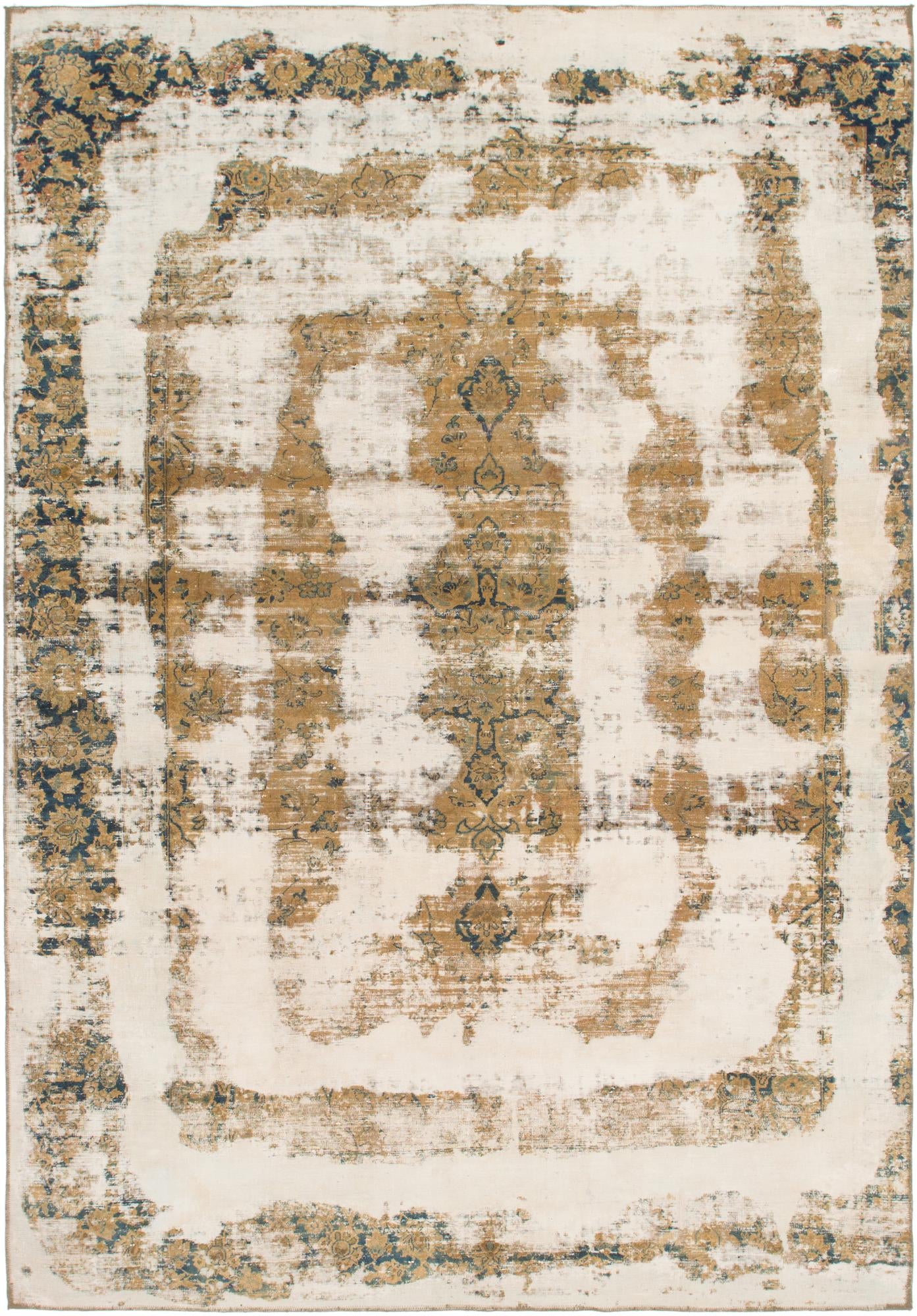 8' x 11' 6 Hand Knotted Ultra Vintage Persian Wool Rug