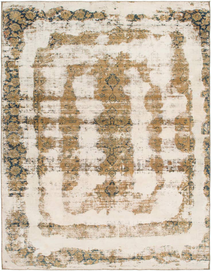 Detail image of 8' x 11' 6 Hand Knotted Ultra Vintage Persian Wool Rug