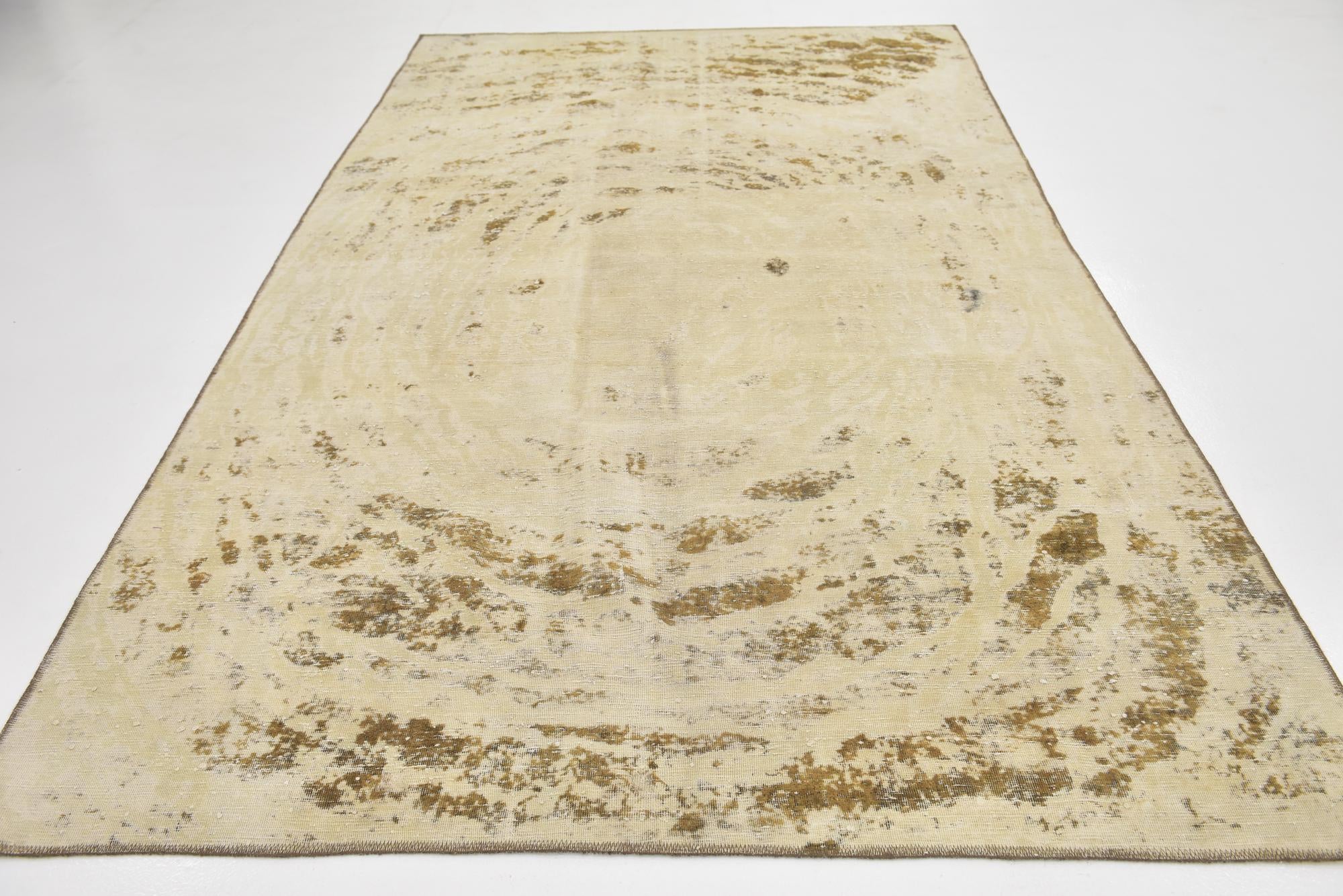 6' 5 x 10' 9 Hand Knotted Ultra Vintage Persian Wool Rug
