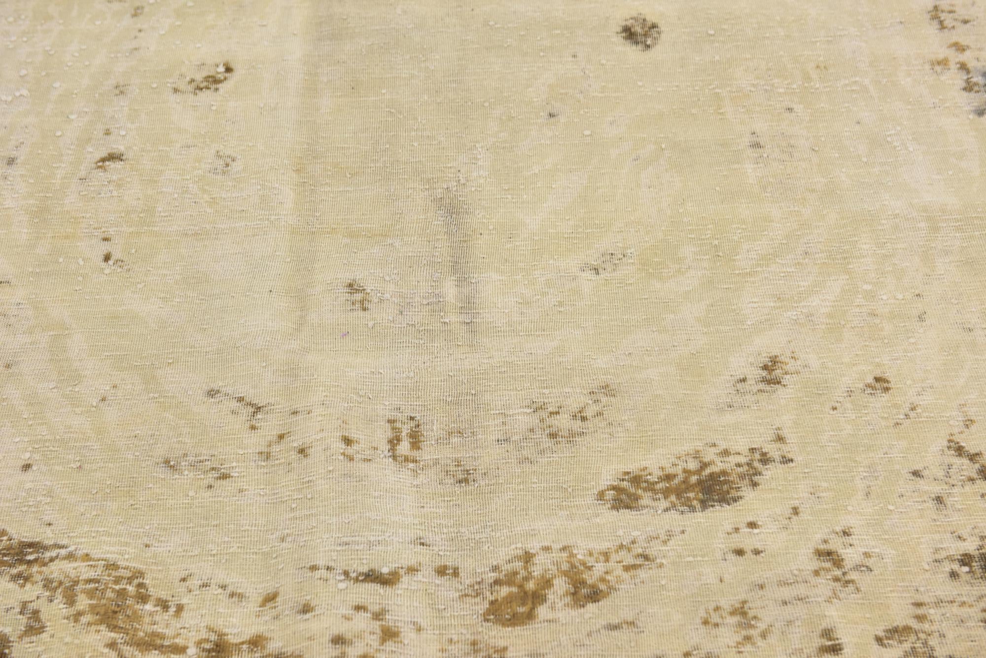 6' 5 x 10' 9 Hand Knotted Ultra Vintage Persian Wool Rug