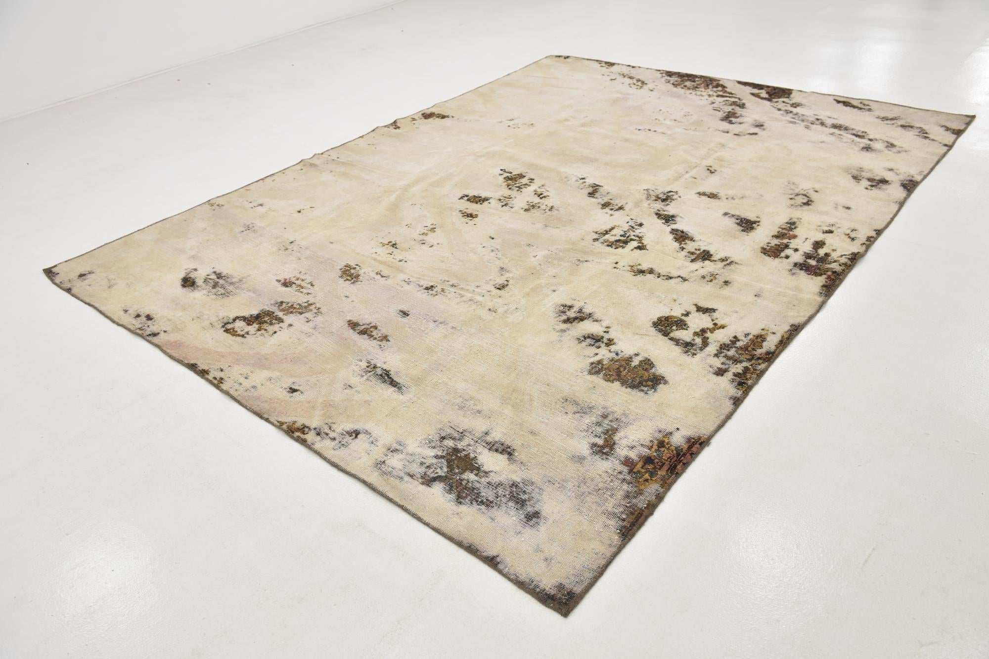 8' 9 x 11' 7 Hand Knotted Ultra Vintage Persian Wool Rug
