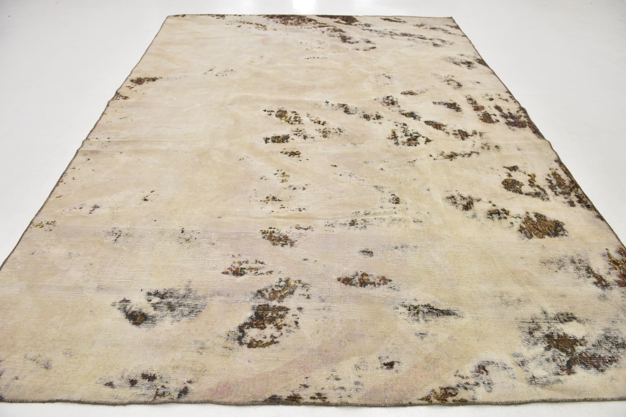8' 9 x 11' 7 Hand Knotted Ultra Vintage Persian Wool Rug