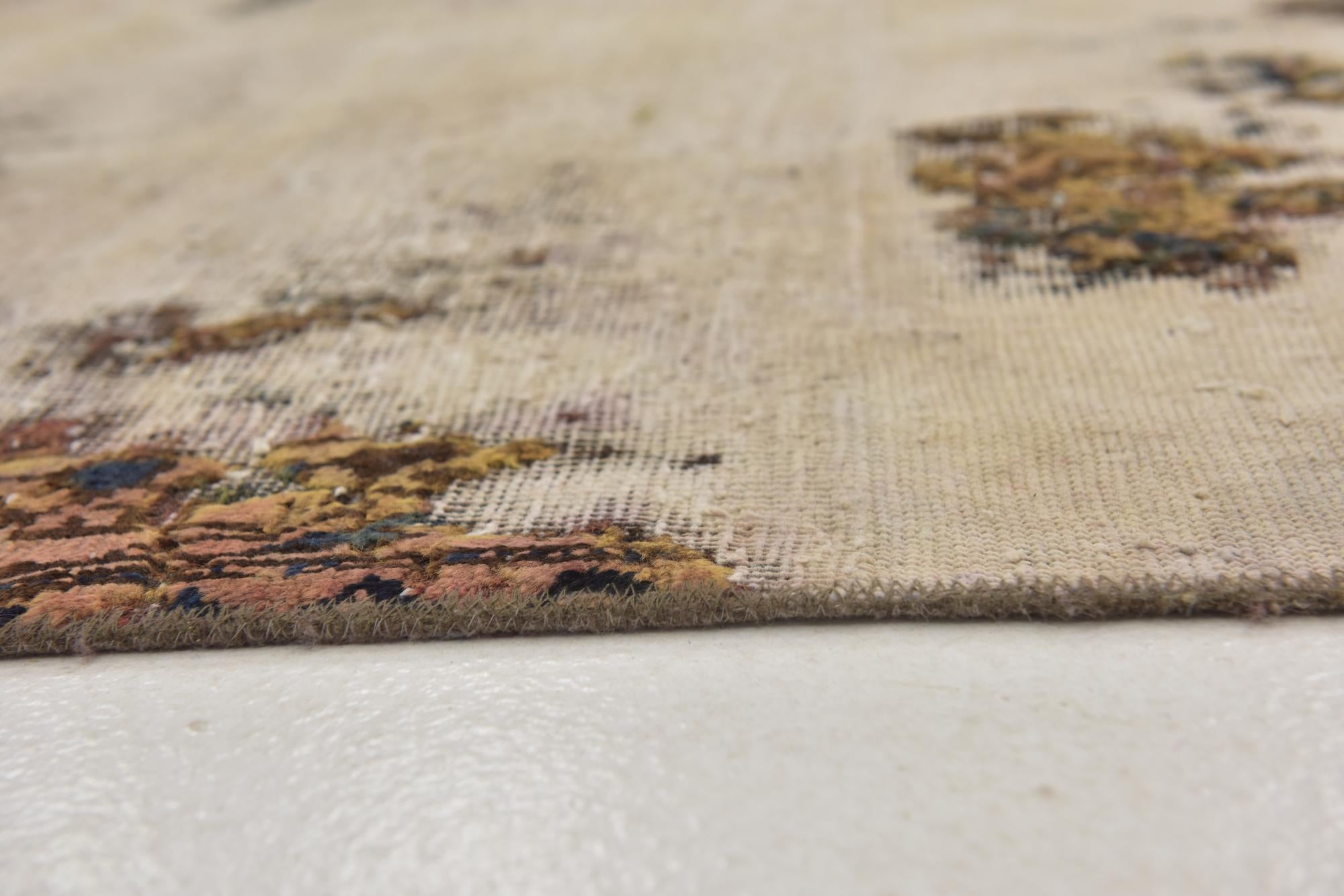 8' 9 x 11' 7 Hand Knotted Ultra Vintage Persian Wool Rug