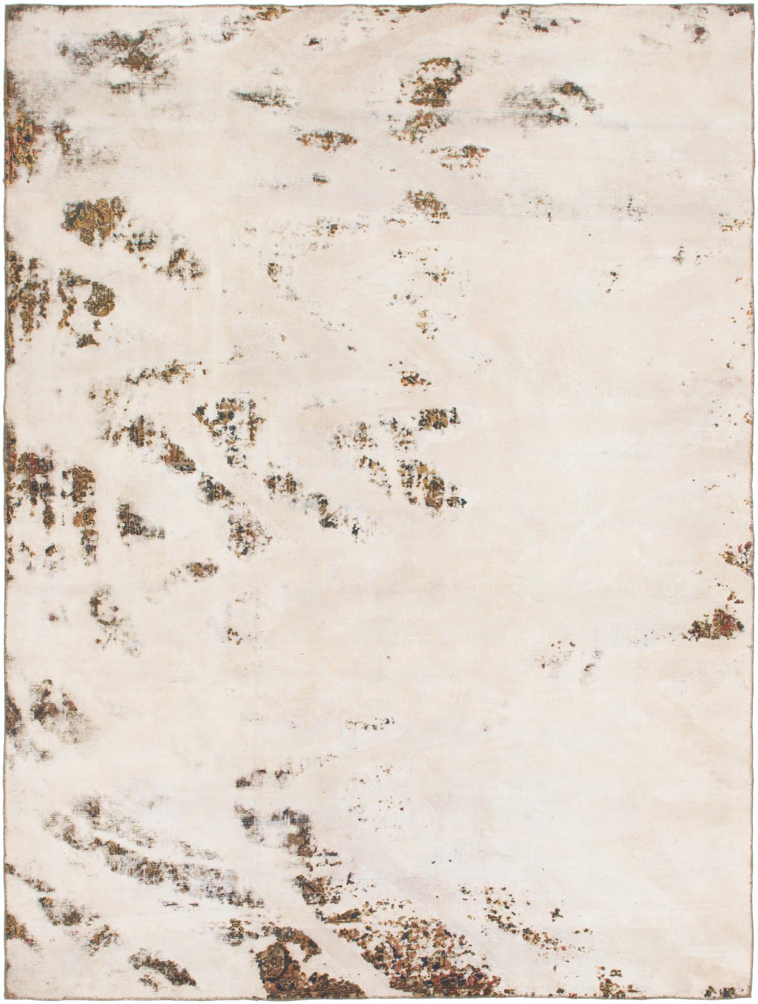 8' 9 x 11' 7 Hand Knotted Ultra Vintage Persian Wool Rug