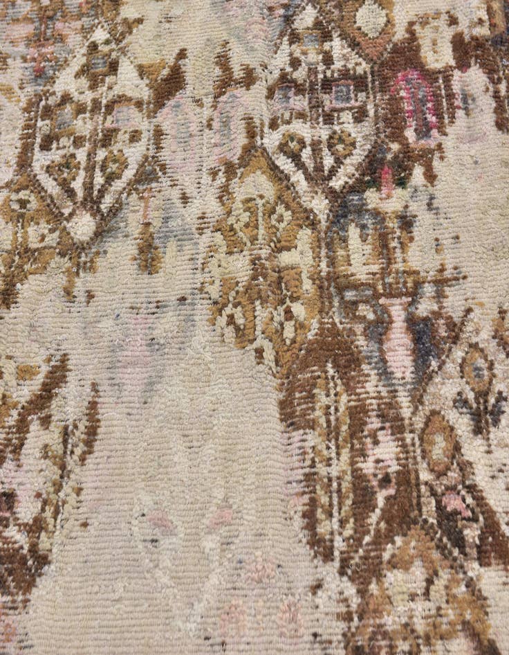 Detail image of 5' 10 x 8' 6  Hand Knotted Ultra Vintage Persian Wool Rug