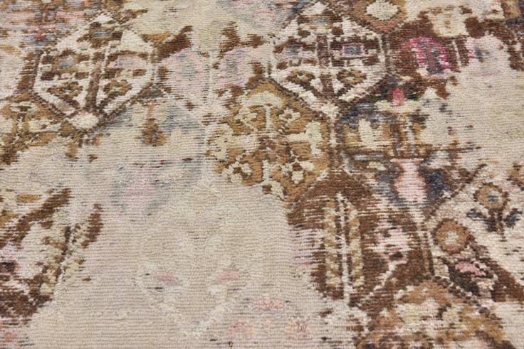 Detail image of 5' 10 x 8' 6 Hand Knotted Ultra Vintage Persian Wool Rug