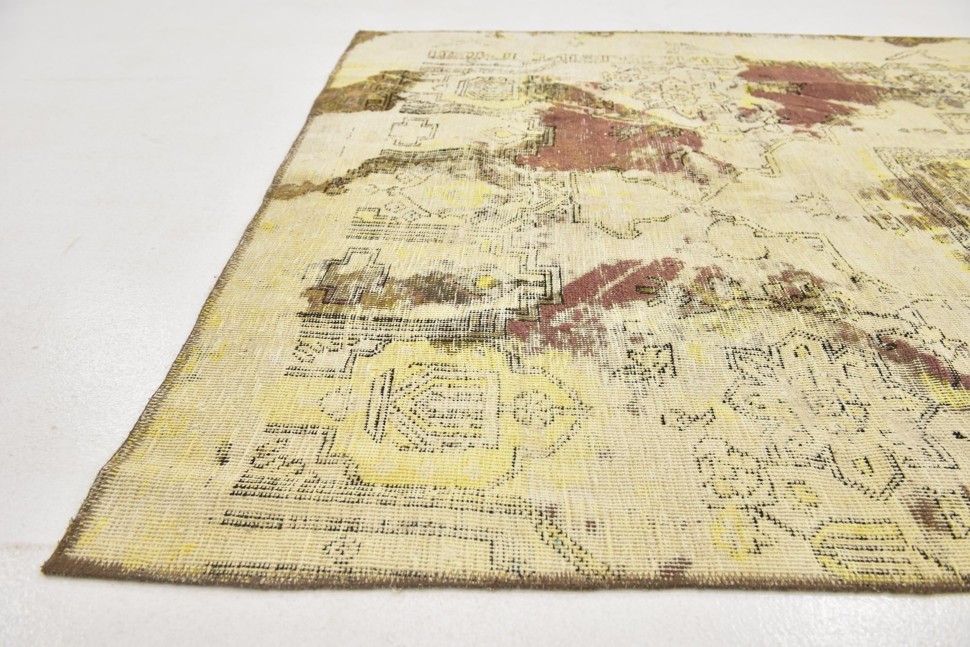 5' 5 x 8' 6 Hand Knotted Ultra Vintage Persian Wool Rug